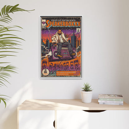 Speaker Boxxx - Matte Canvas, Framed (Multi-color)