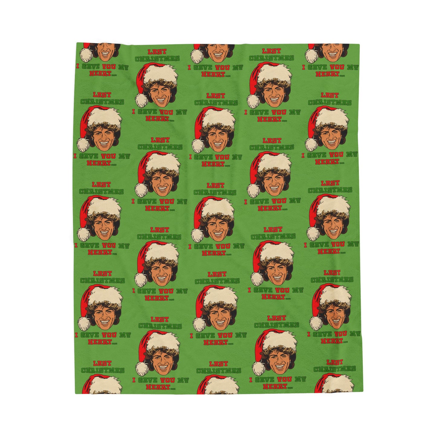 Last Christmas I Gave you my Heart - Velveteen Plush Blanket