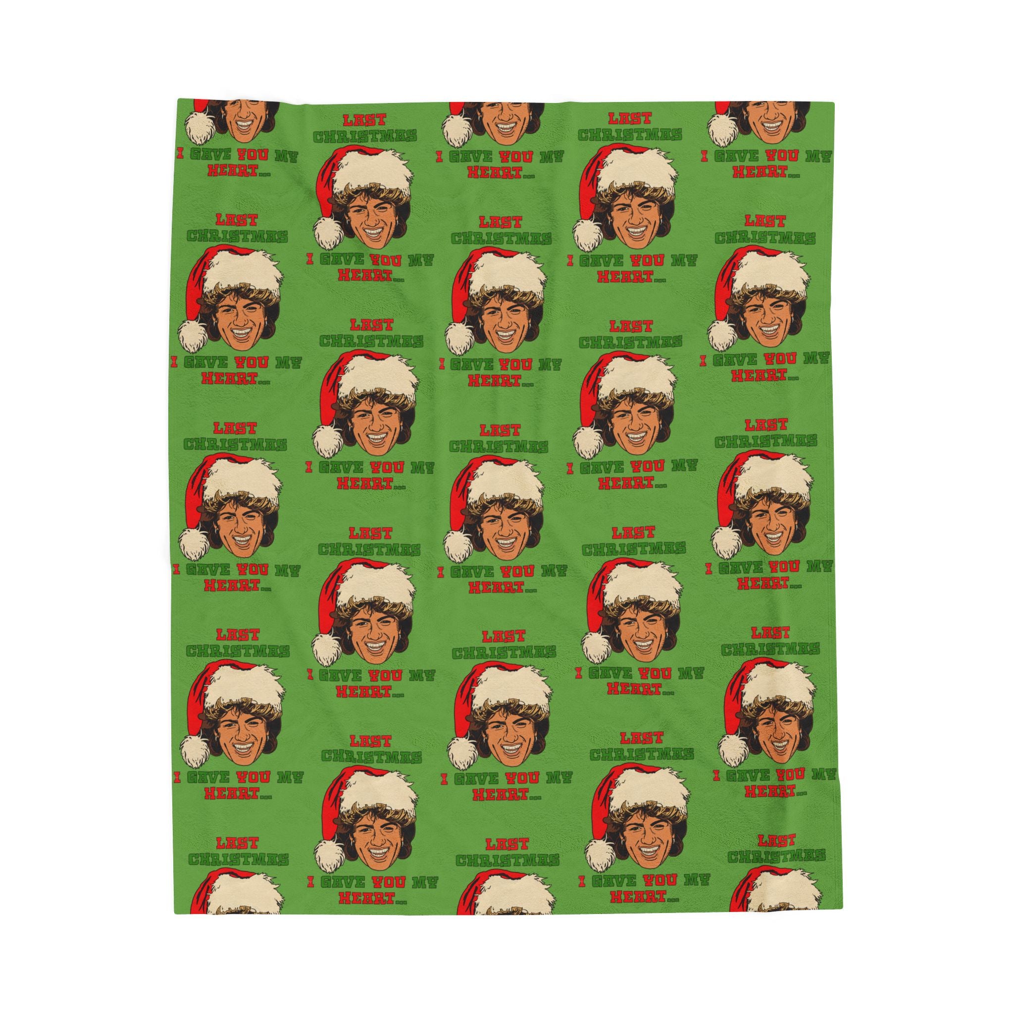Last Christmas I Gave you my Heart - Velveteen Plush Blanket