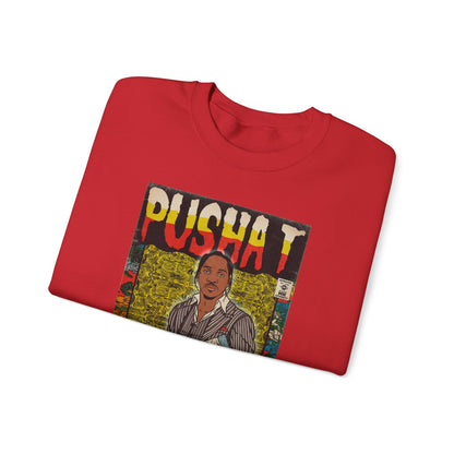 Pusha T - Comic Book Art - Unisex Heavy Blend™ Crewneck Sweatshirt