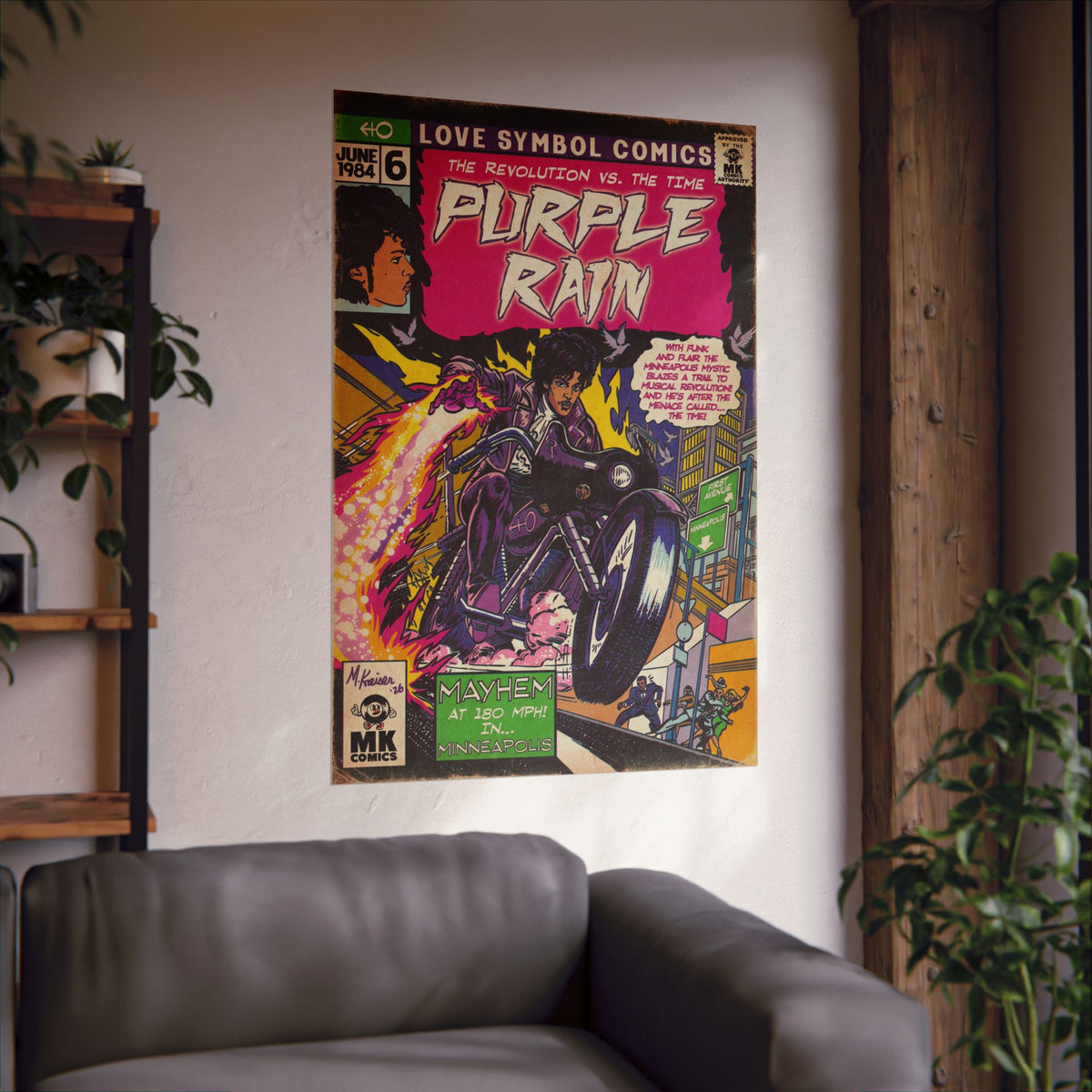Purple Rain - Matte Vertical Posters