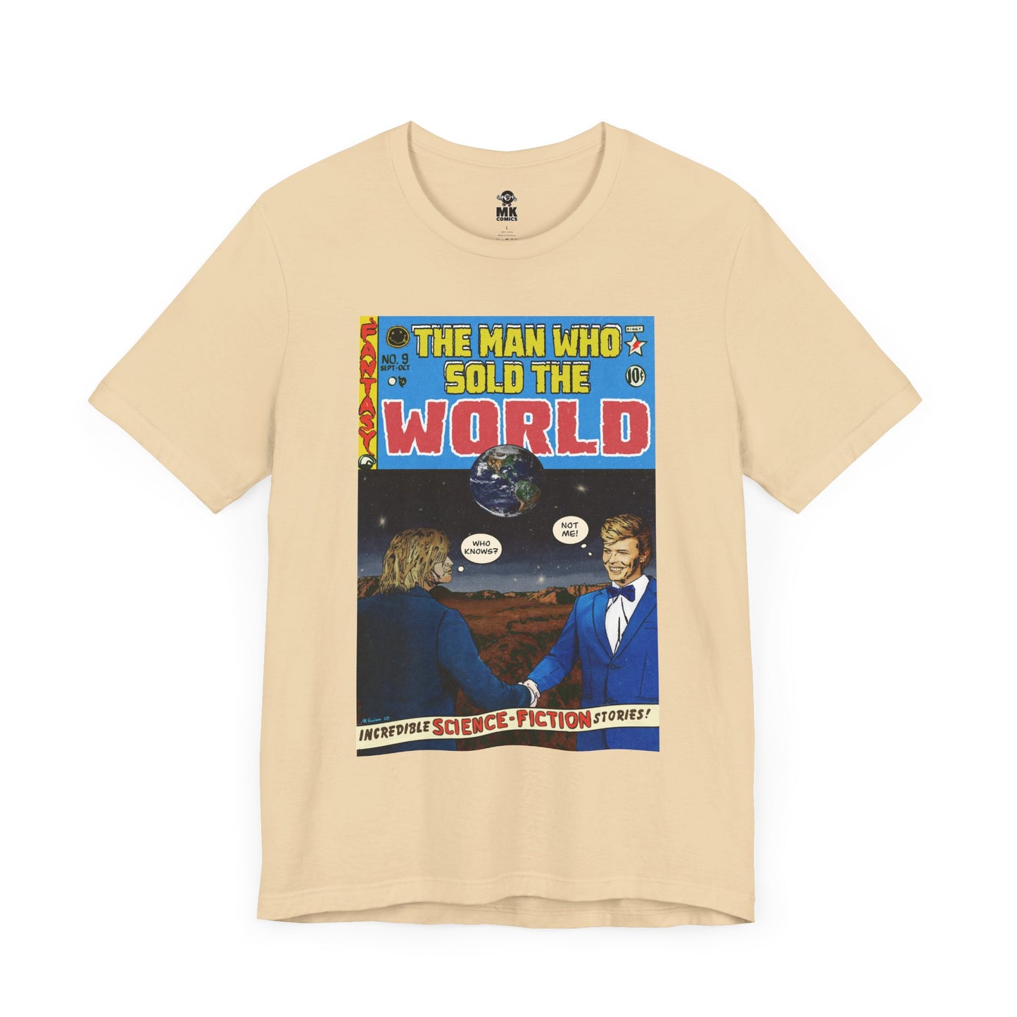 Bowie & Cobain - The Man Who Sold the World - Unisex Jersey Short Sleeve Tee