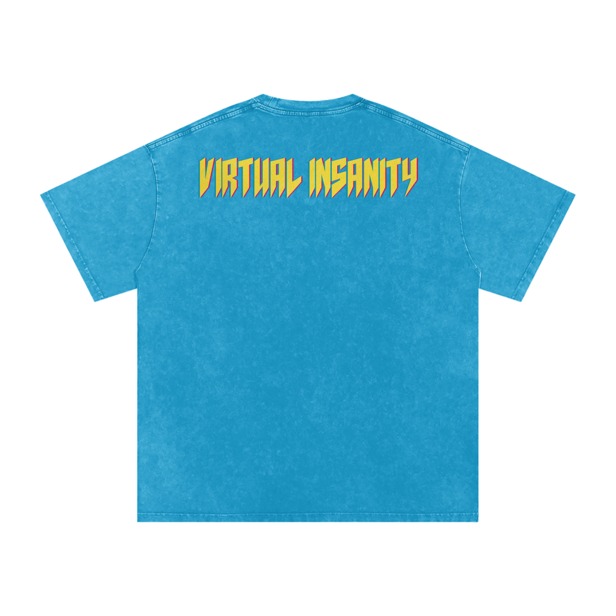 Virtual Insanity - Snow Washed Oversized Cotton T-Shirt