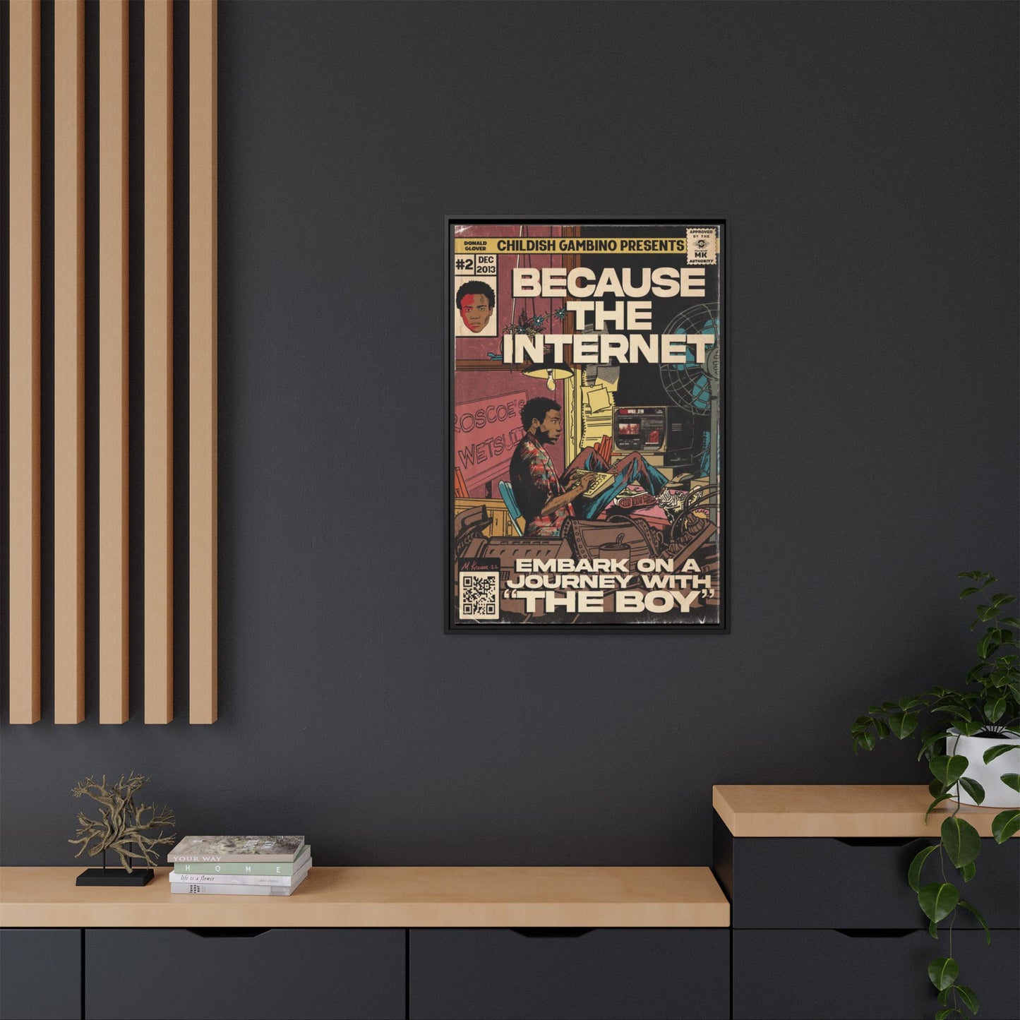 Childish Gambino - Because the Internet - Gallery Canvas Wraps, Vertical Frame