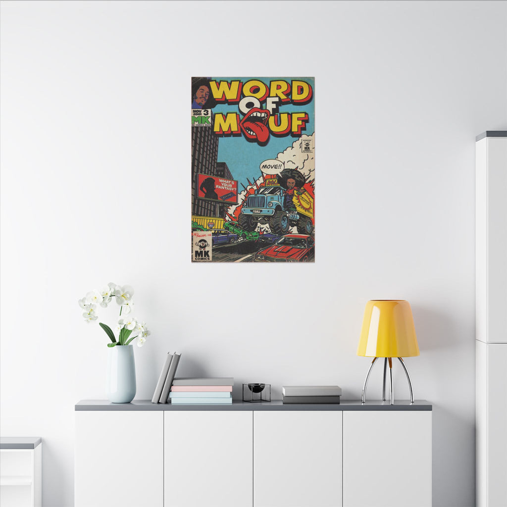 Word of Mouf - Matte Canvas, Stretched, 0.75" (Multi-Size)