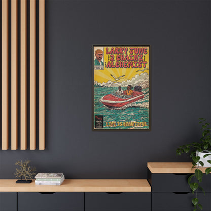Life is Beautiful - Matte Canvas, Framed (Multi-color)