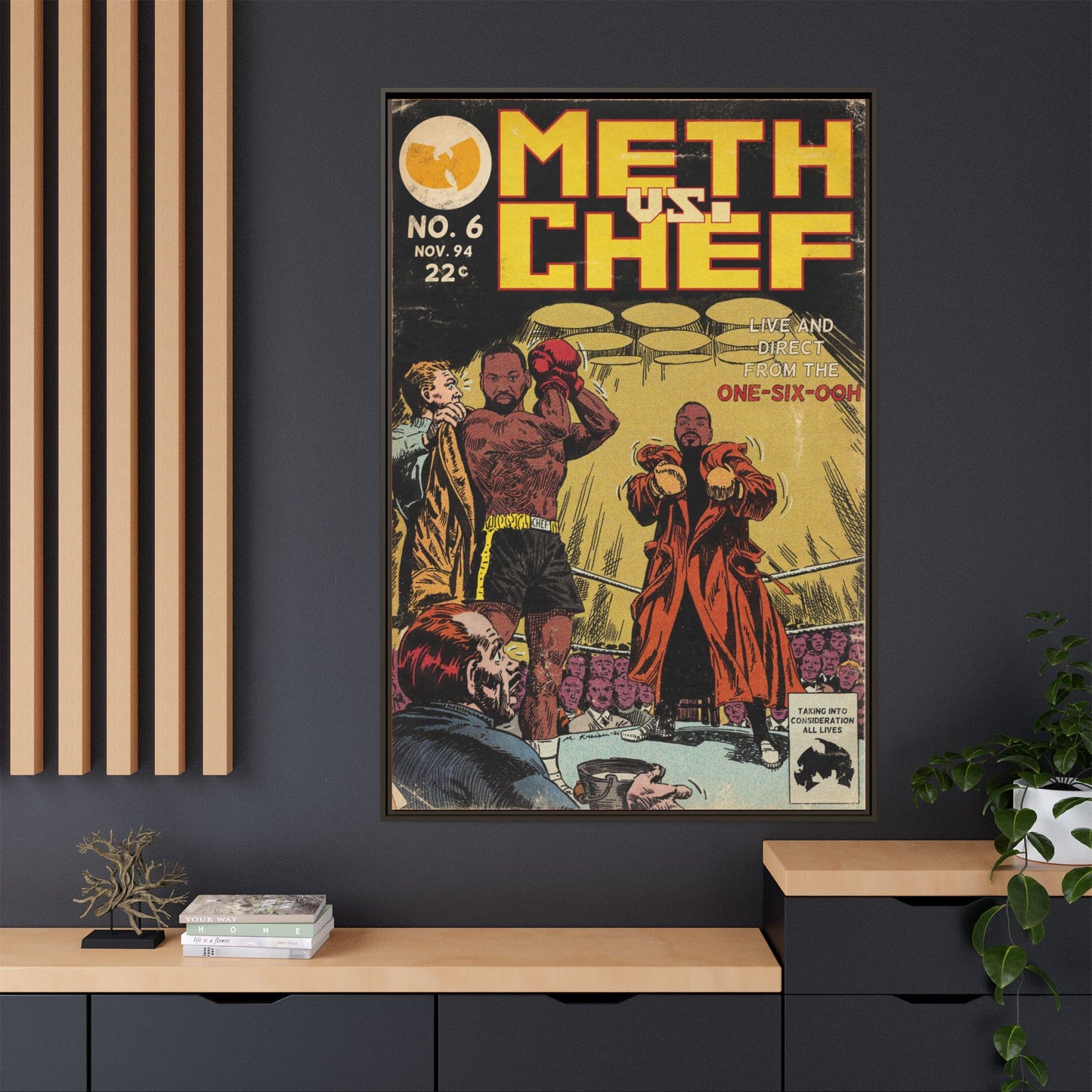 Method Man & Raekwon - Meth vs. Chef - Gallery Canvas Wraps, Vertical Frame