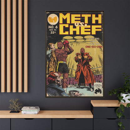 Method Man & Raekwon - Meth vs. Chef - Gallery Canvas Wraps, Vertical Frame