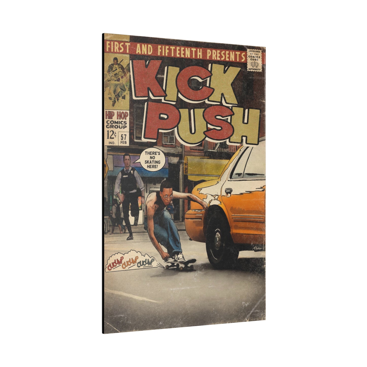 Lupe Fiasco- Kick, Push - Matte Canvas, Stretched, 0.75"