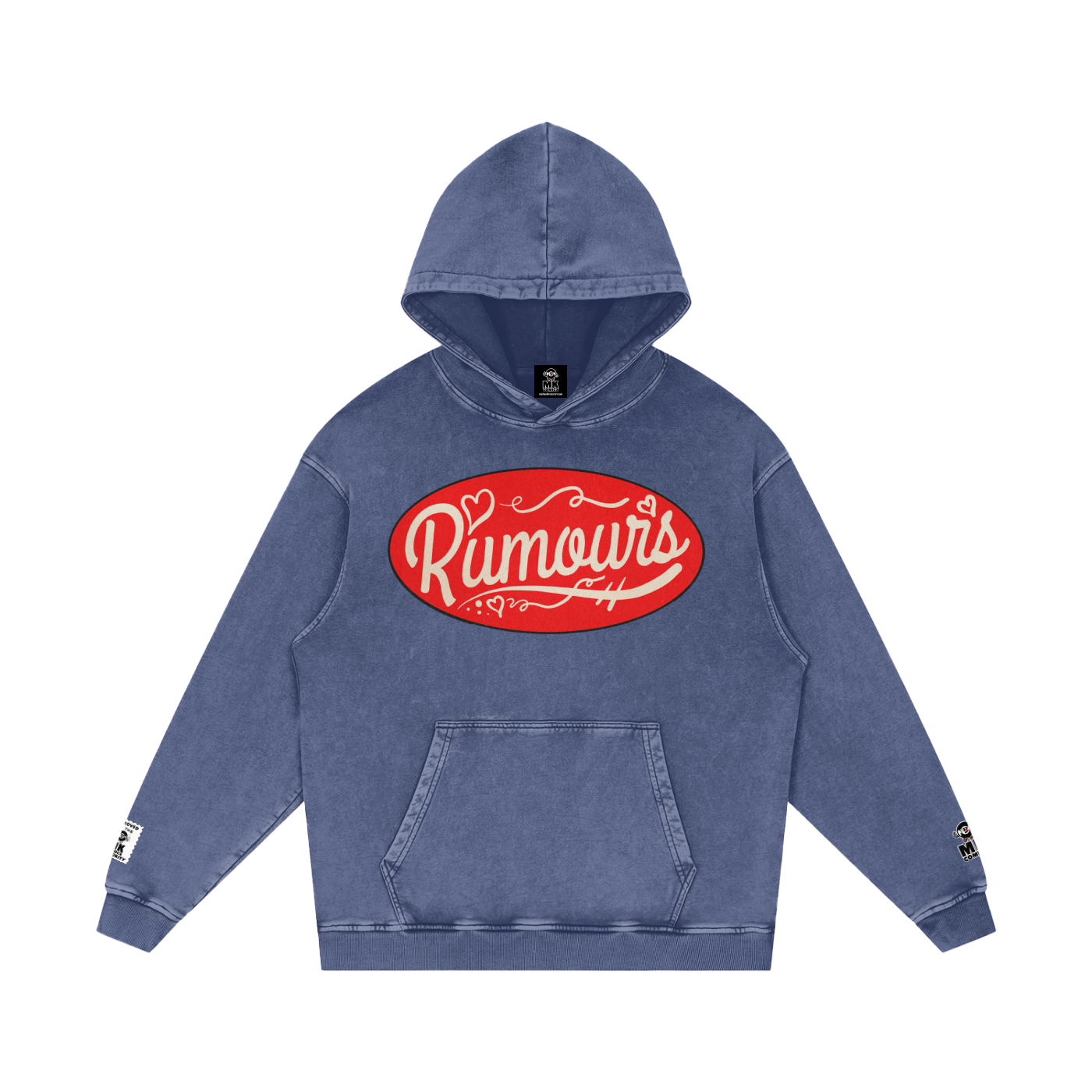 Rumours - Snow Washed Loose Cotton Hoodie