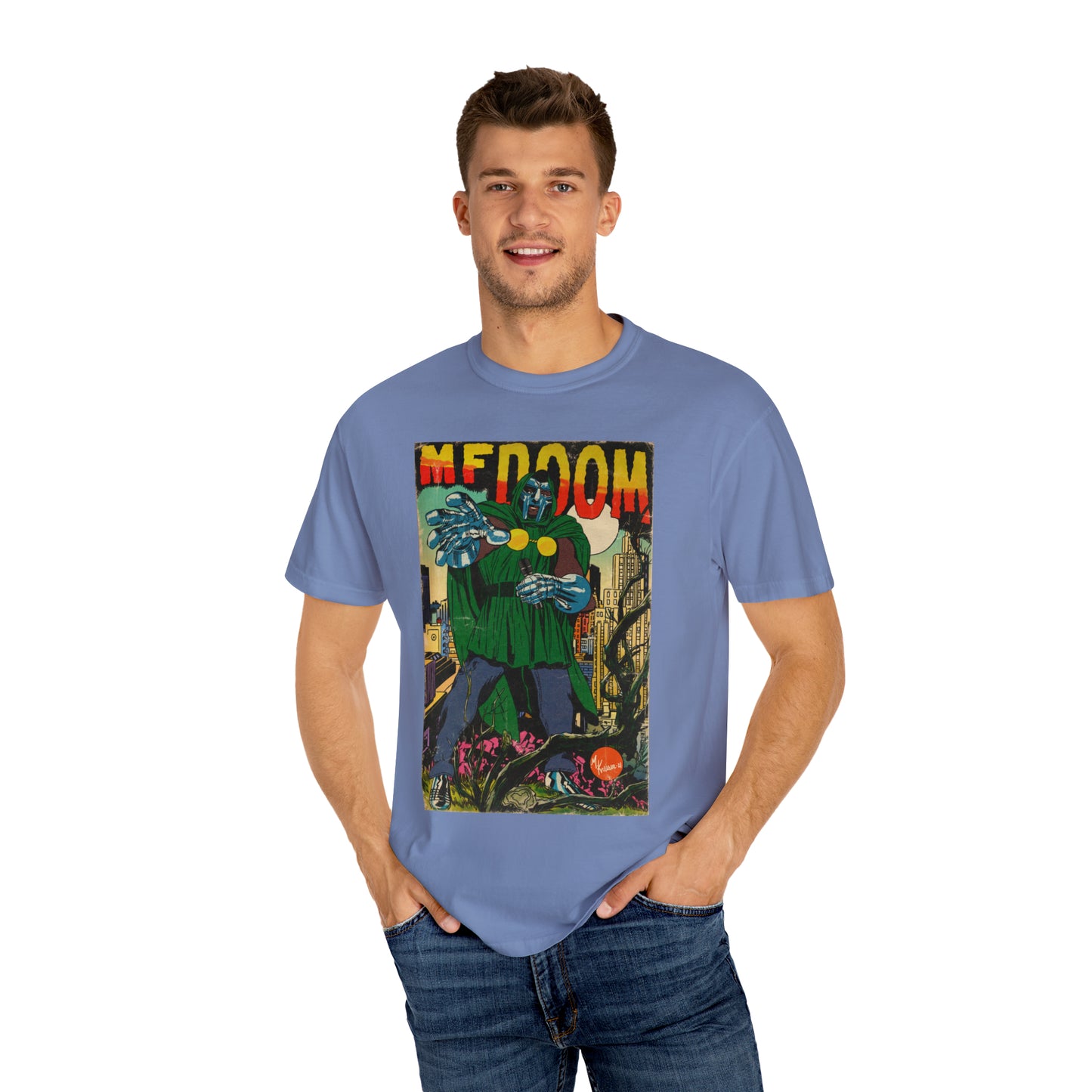 MF Doom Comic Book Art - Unisex Comfort Colors T-shirt