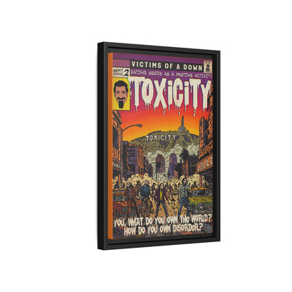 Toxicity - Matte Canvas, Framed (Multi-color)