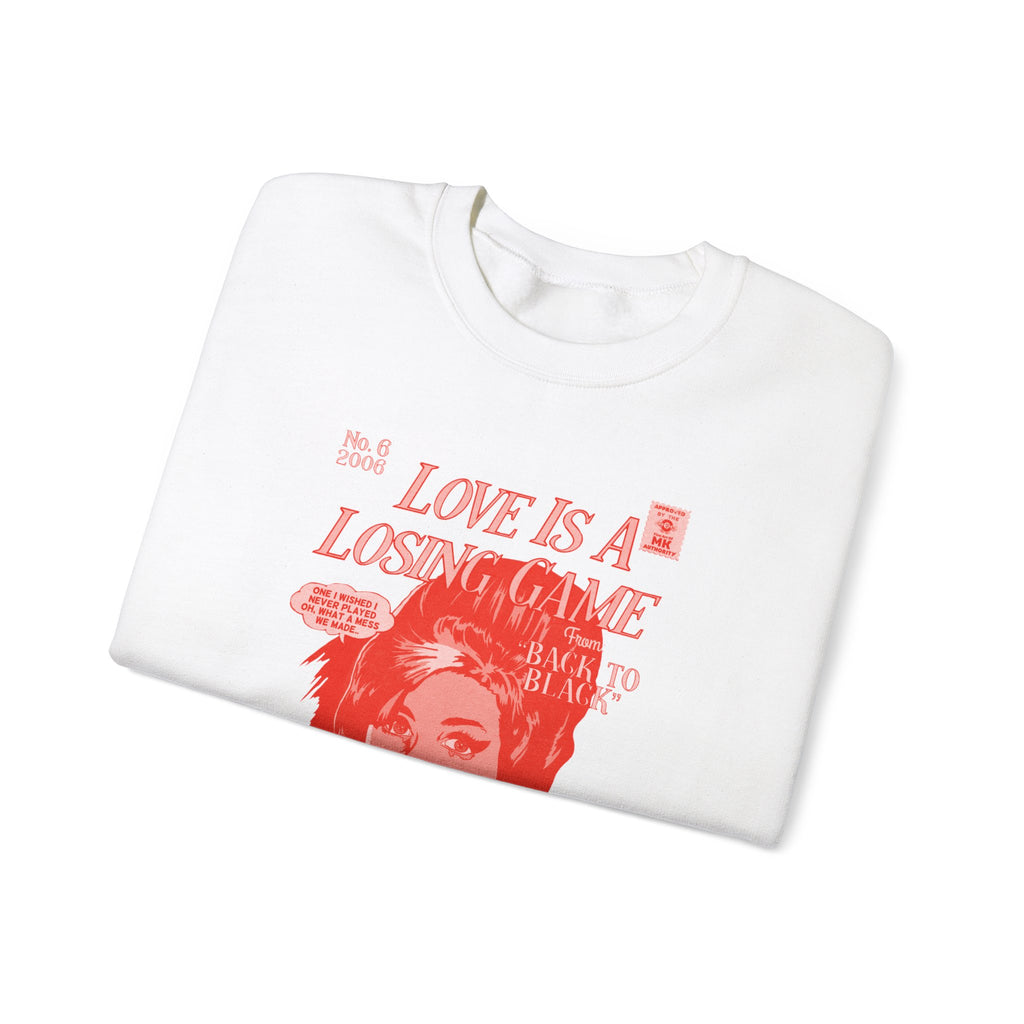 Love is a Losing Game - RED VARIANT - Unisex Heavy Blend™ Crewneck Sweatshirt