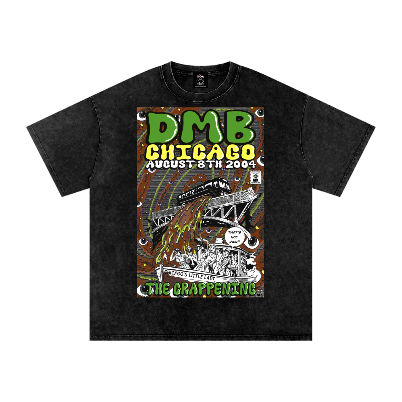 The Crappening - Snow Washed Oversized Cotton T-Shirt