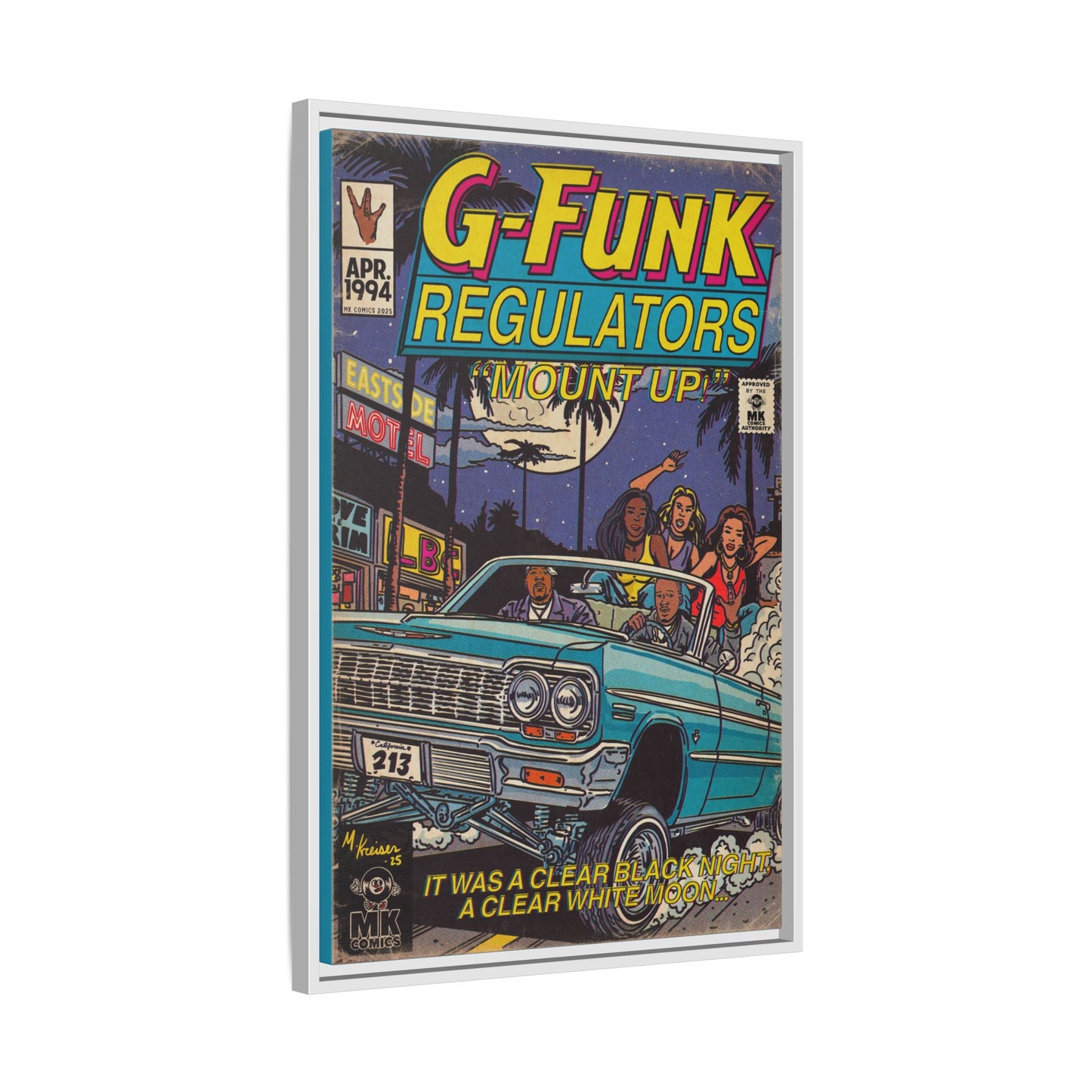 Regulate - Matte Canvas, Framed (Multi-color)