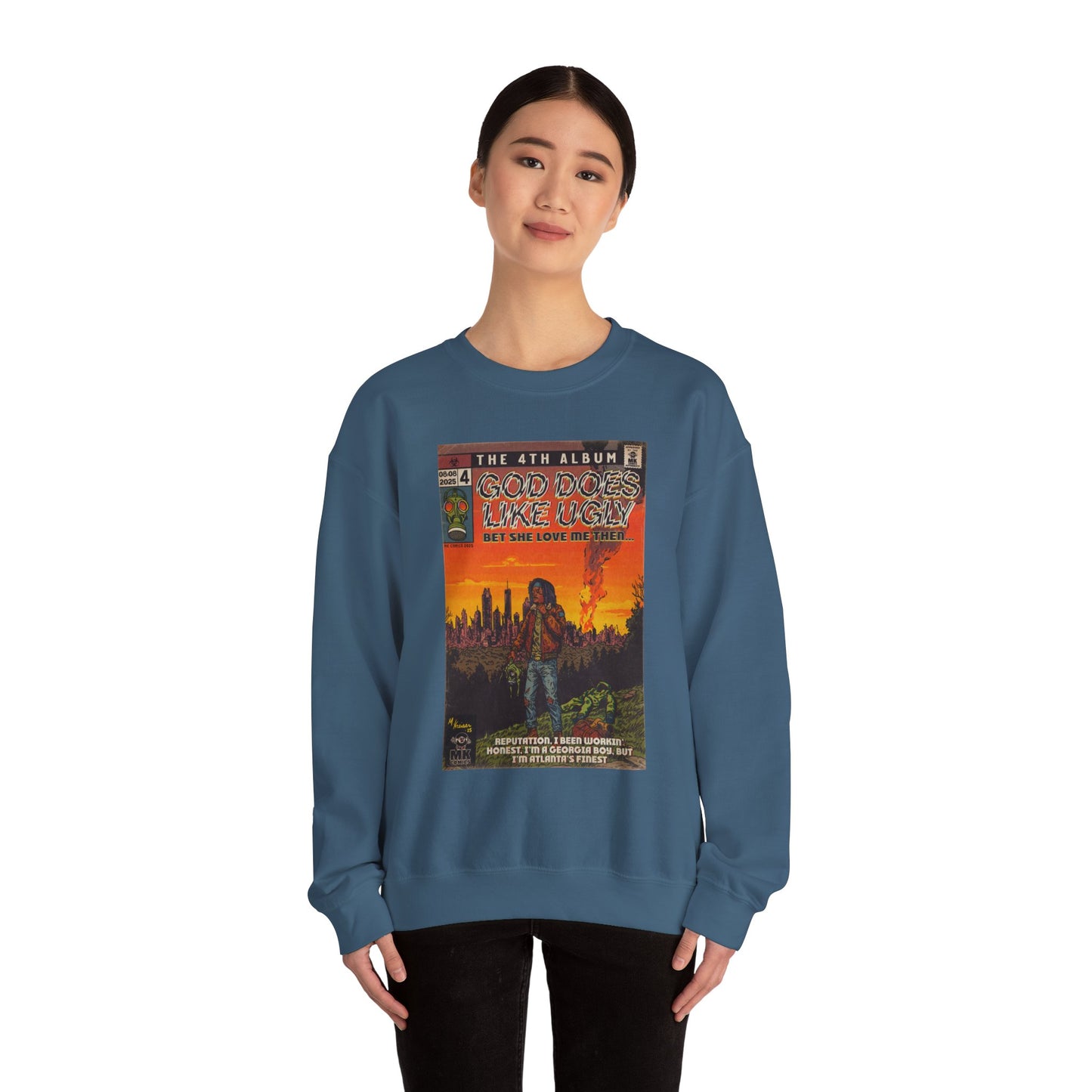 God Does Like Ugly - Unisex Heavy Blend™ Crewneck Sweatshirt