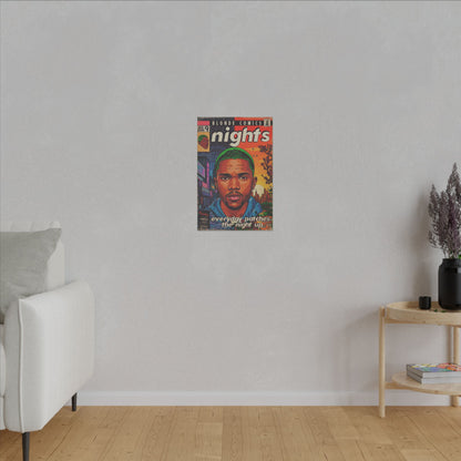 Frank Ocean -Nights - Matte Canvas, Stretched, 0.75" (Multi-Size)