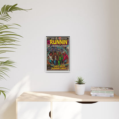 Runnin' - Matte Canvas, Framed (Multi-color)