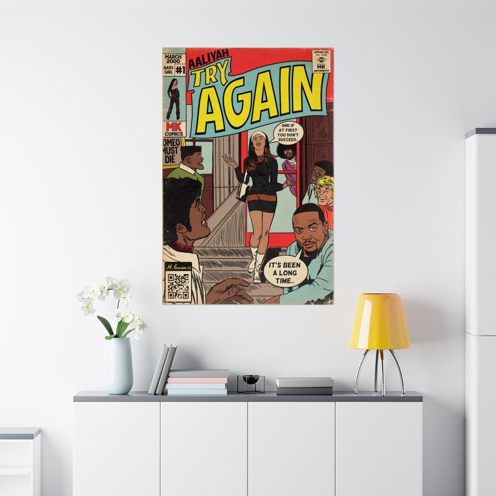 Try Again - Matte Vertical Posters