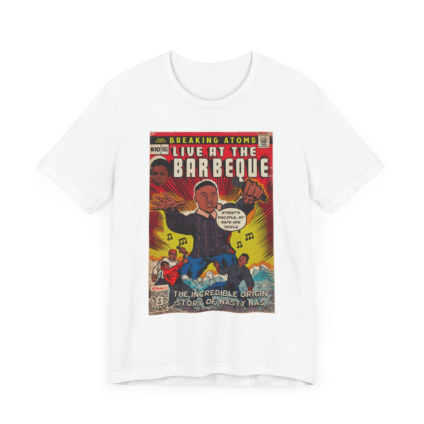 Main Source & Nas - Live at the Barbeque - Unisex Jersey Short Sleeve Tee