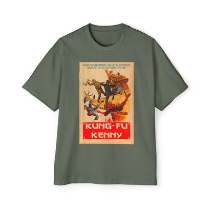 Kung-Fu Kenny - Men's Heavy Oversized Tee
