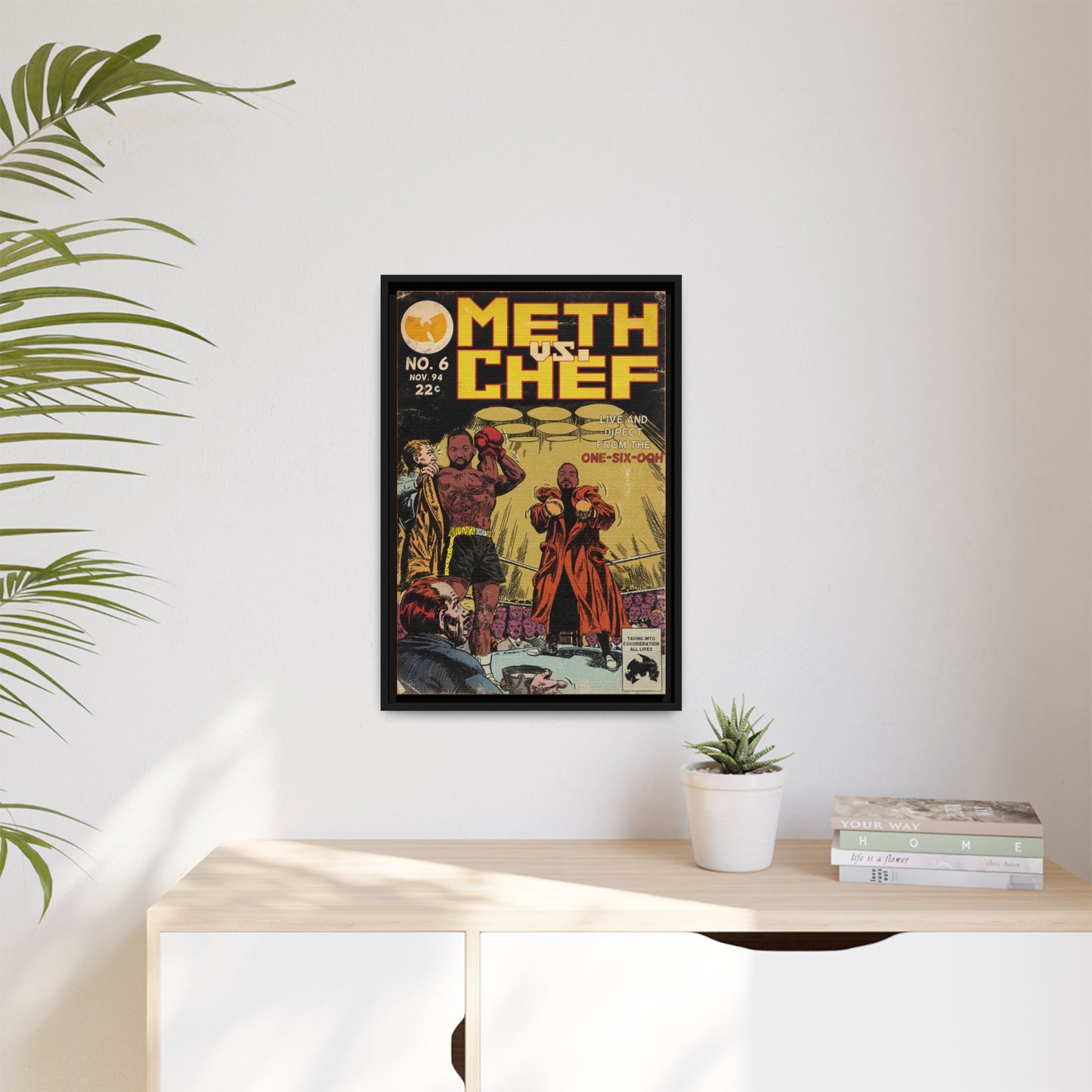 Method Man & Raekwon - Meth vs. Chef - Gallery Canvas Wraps, Vertical Frame