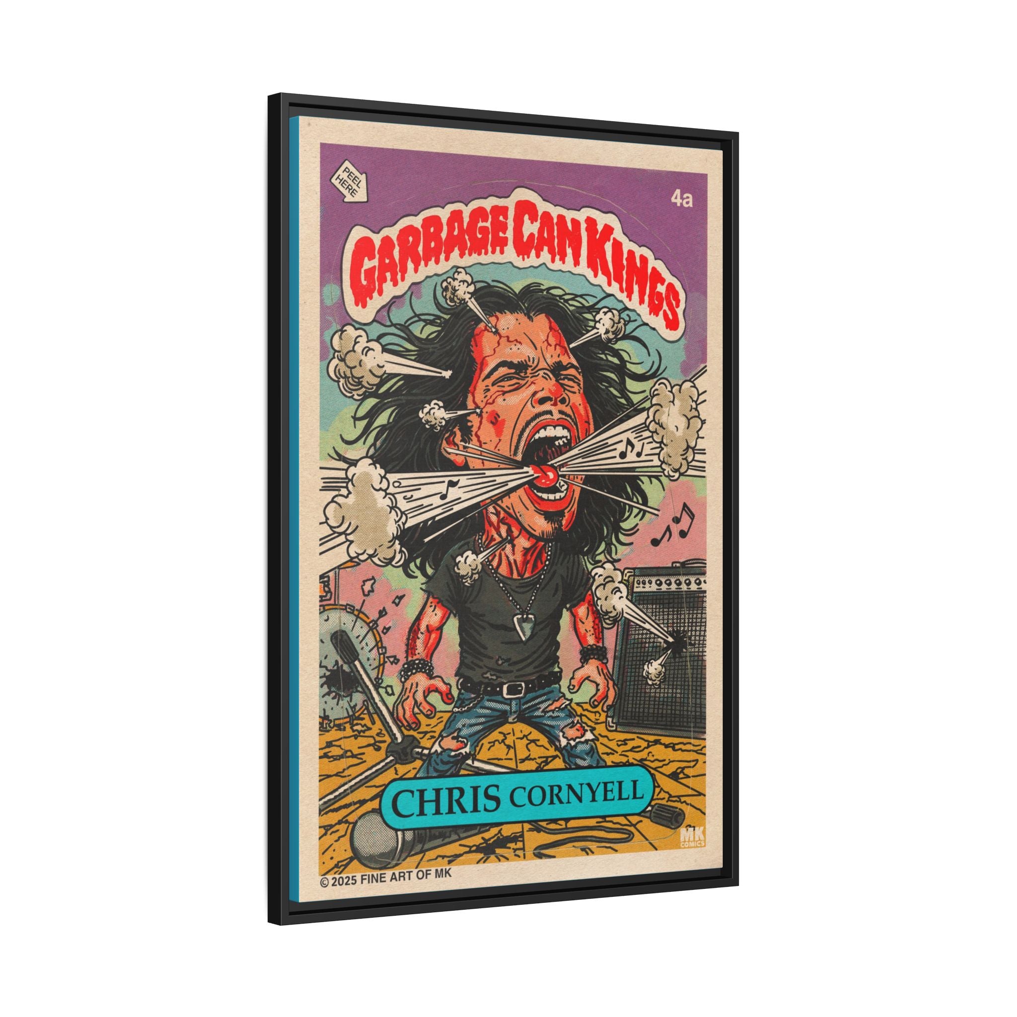 Chris Cornyell - Matte Canvas, Framed (Multi-color)