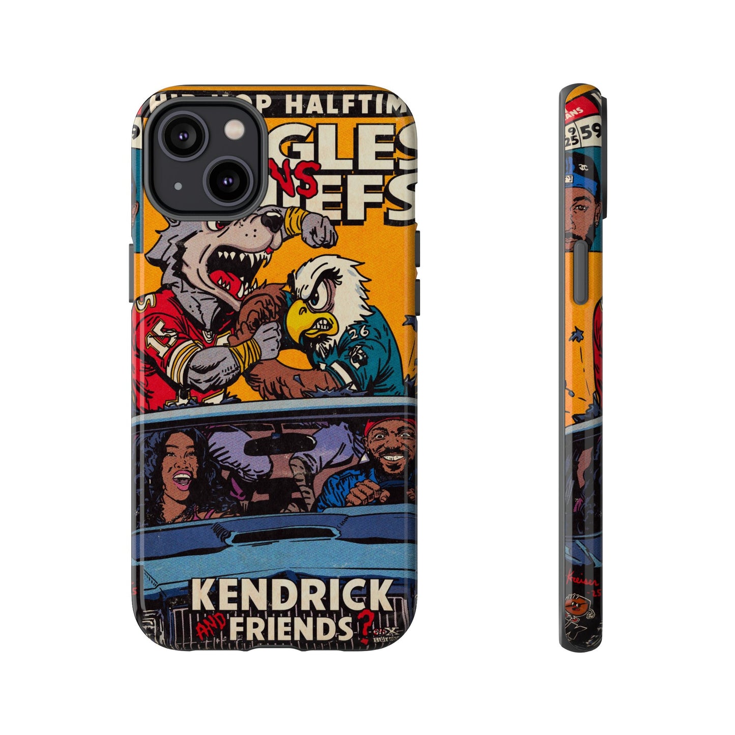Kendrick & SZA - 2025 Halftime - Eagles vs Chiefs - Tough Phone Cases