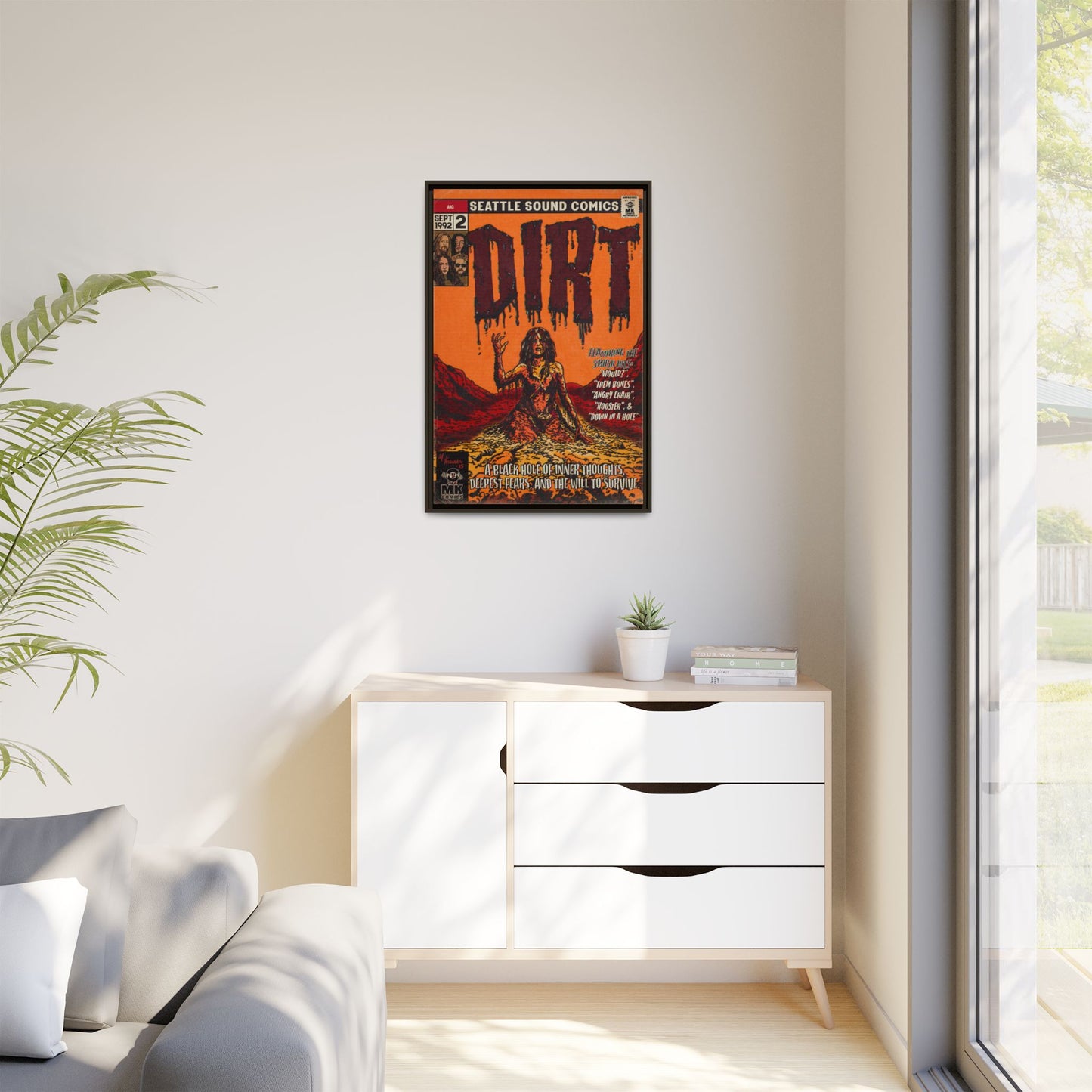 Dirt - Matte Canvas, Framed (Multi-color)
