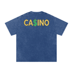 Casino - Snow Washed Oversized Cotton T-Shirt