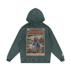What's Going On - Snow Washed Loose Cotton Hoodie