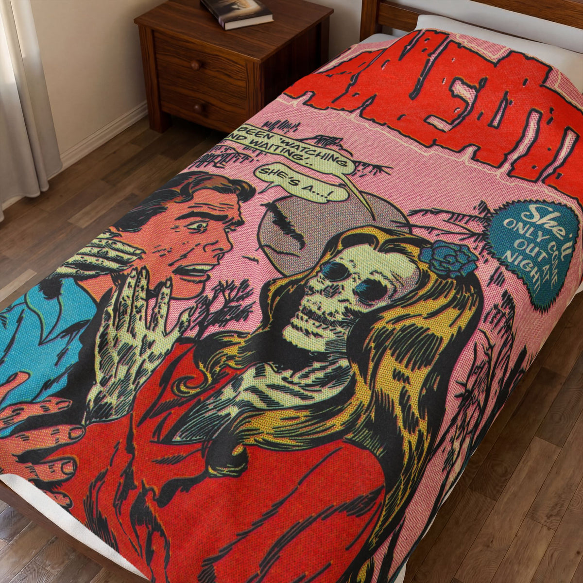 Maneater - Velveteen Plush Blanket