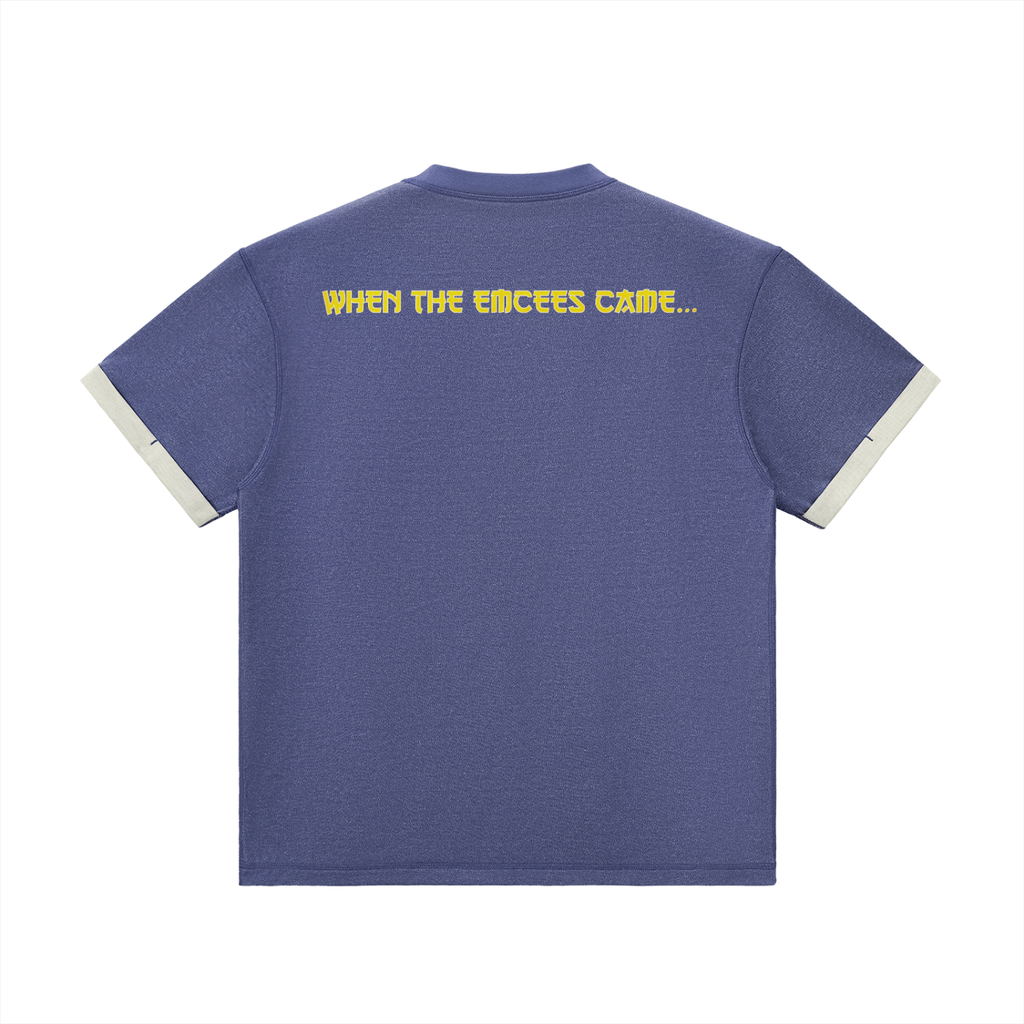 Liquid Swords - Contrast Cuff Cuffed T-Shirt