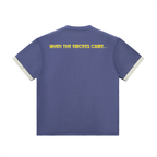 Liquid Swords - Contrast Cuff Cuffed T-Shirt