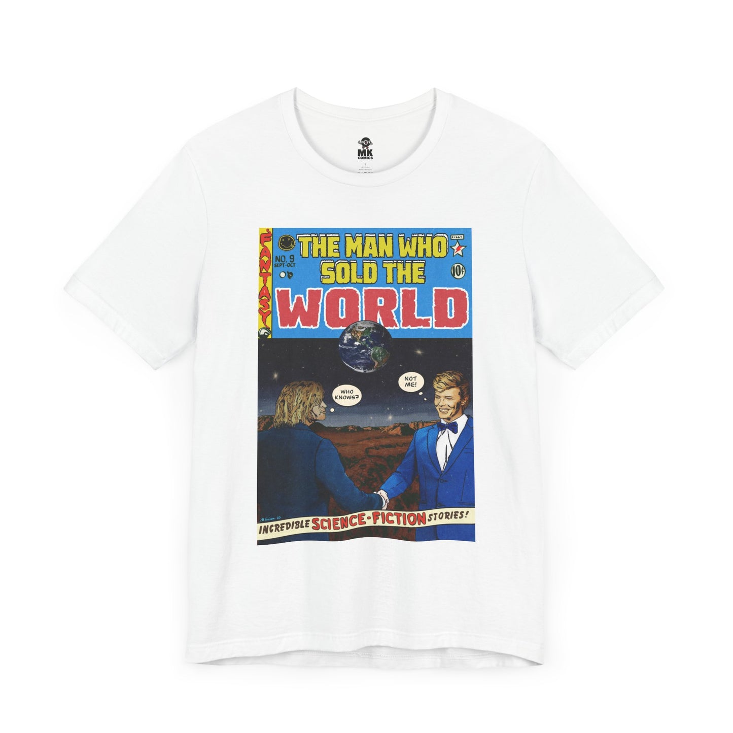 Bowie & Cobain - The Man Who Sold the World - Unisex Jersey Short Sleeve Tee