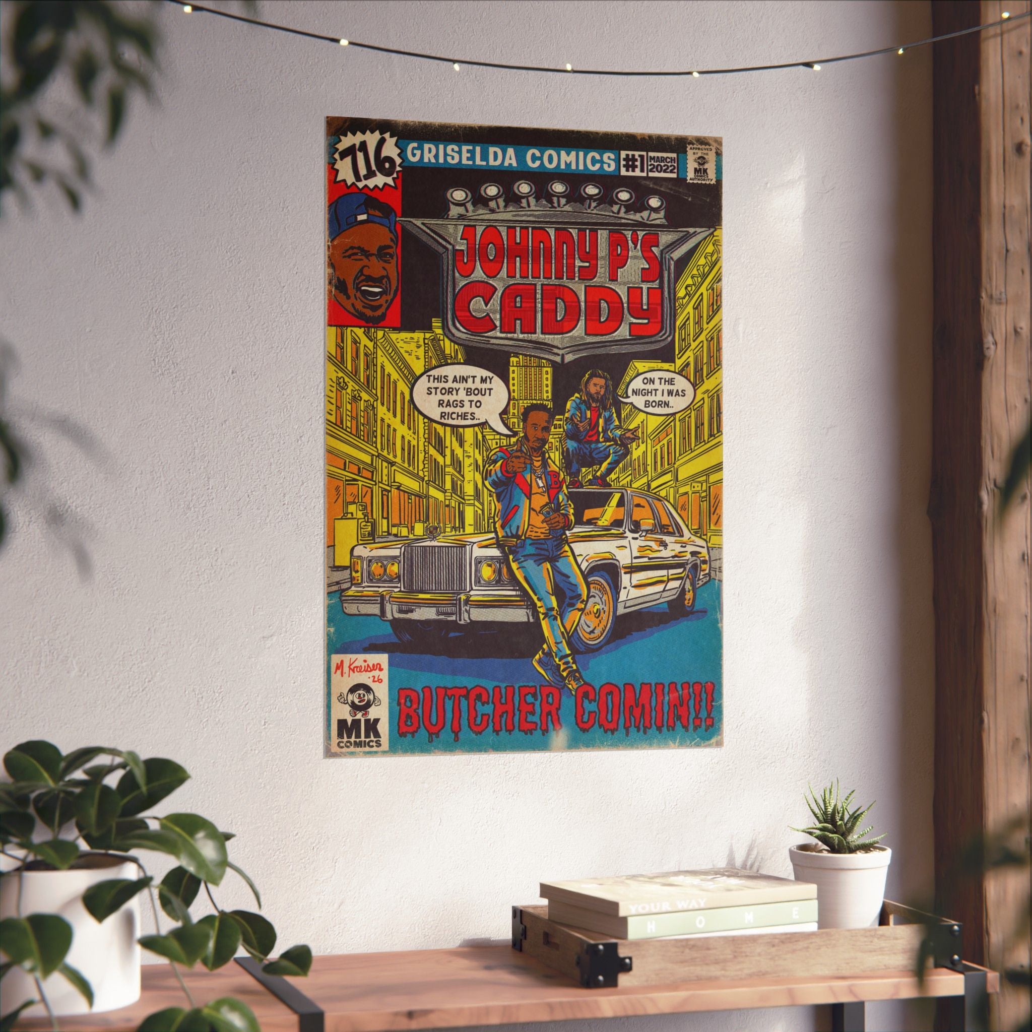 Johnny P's Caddy - Matte Vertical Posters