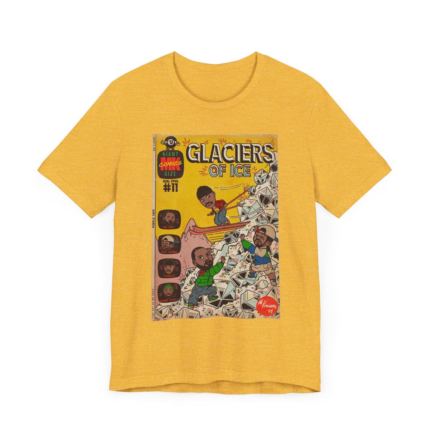 Rae, Ghost, Masta - Glaciers of Ice - Unisex Jersey Short Sleeve Tee