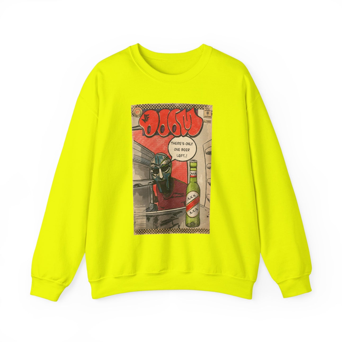 MF DOOM - One Beer - Unisex Heavy Blend™ Crewneck Sweatshirt