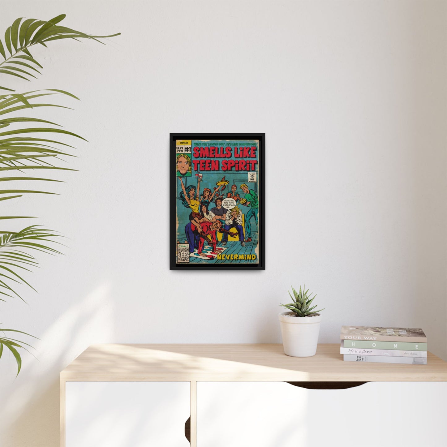 Nirvana - Smells Like Teen Spirit -  Gallery Canvas Wraps, Vertical Frame