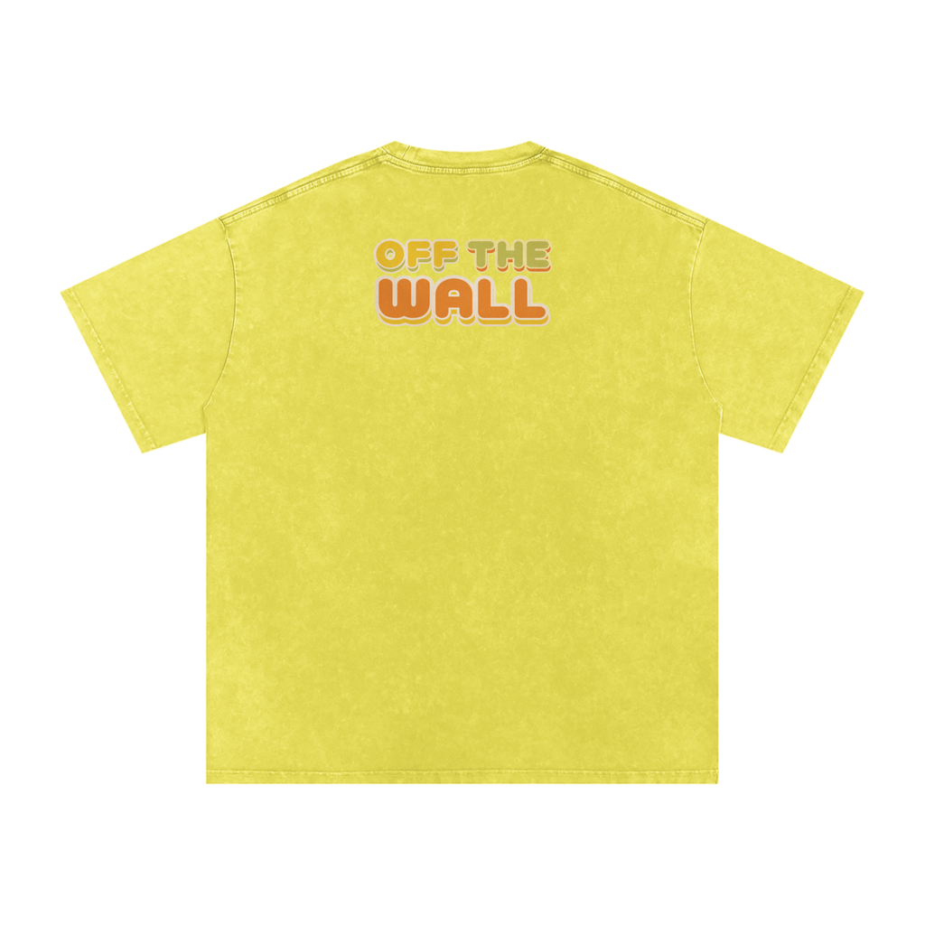 Off the Wall - Snow Washed Oversized Cotton T-Shirt