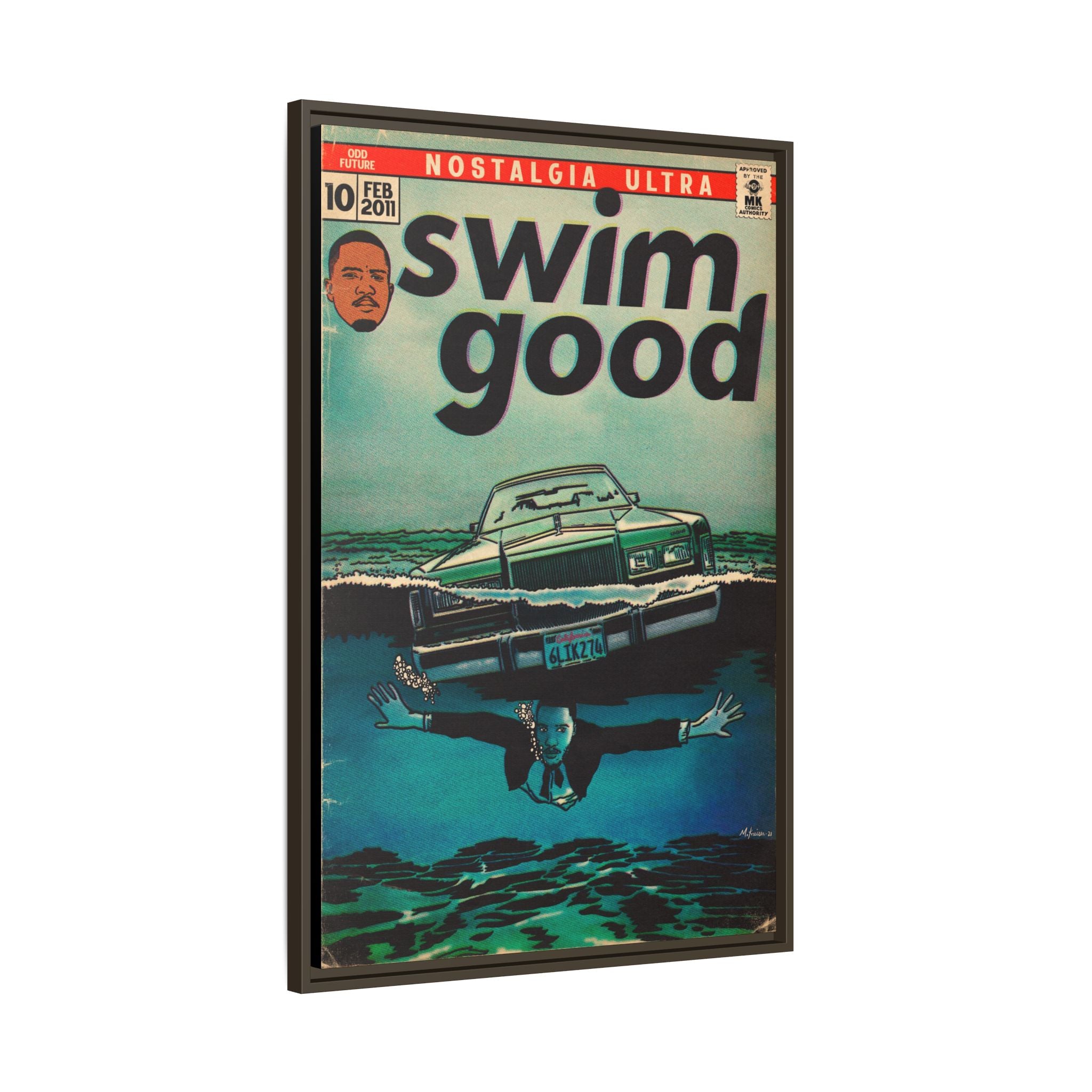 Swim Good - Matte Canvas, Framed (Multi-color)