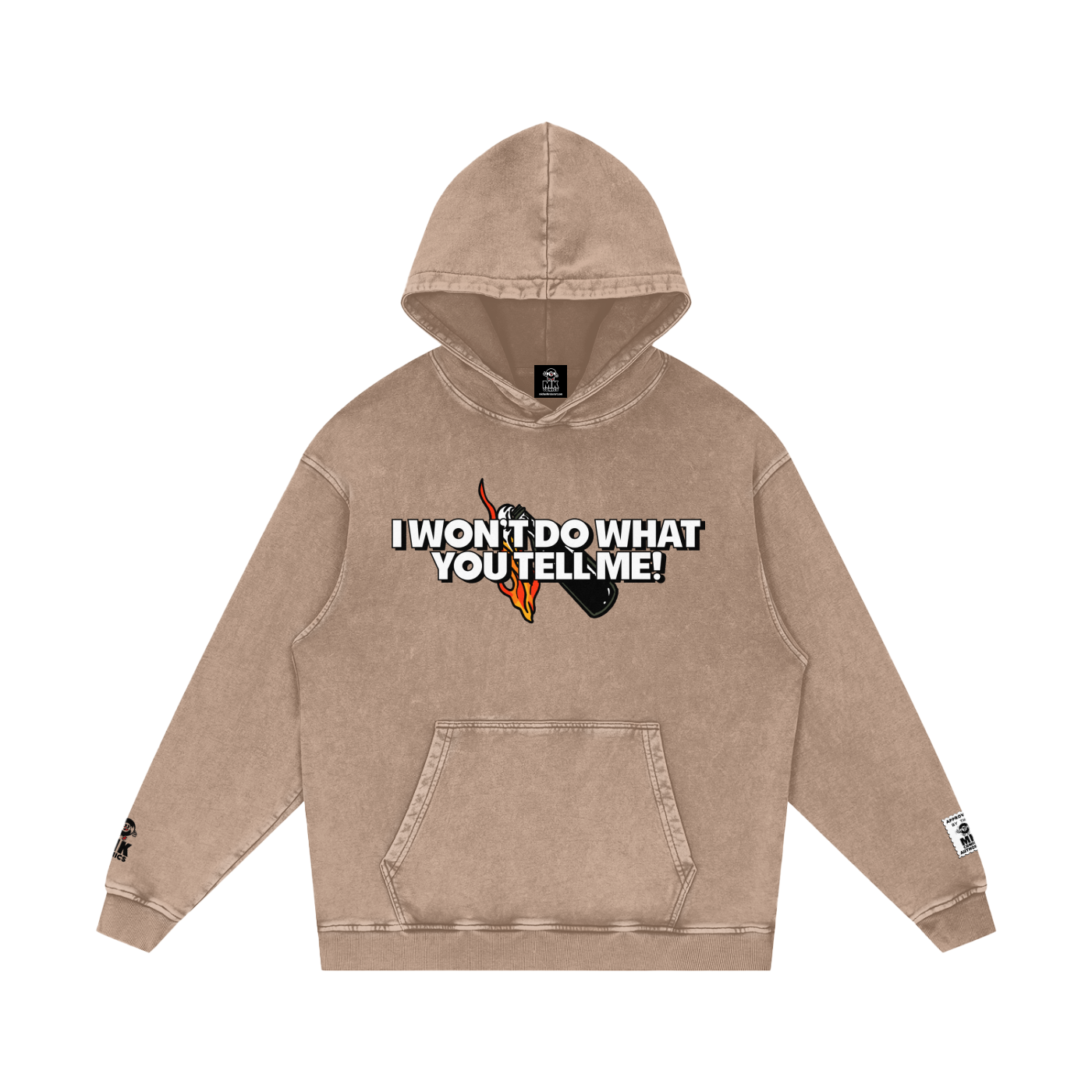Killing in the Name - Snow Washed Loose Cotton Hoodie