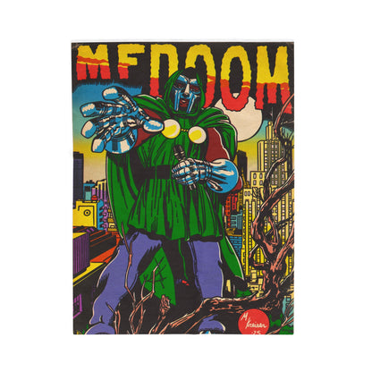 DOOM Comic Book Art - MK Comics Velveteen Plush Blanket