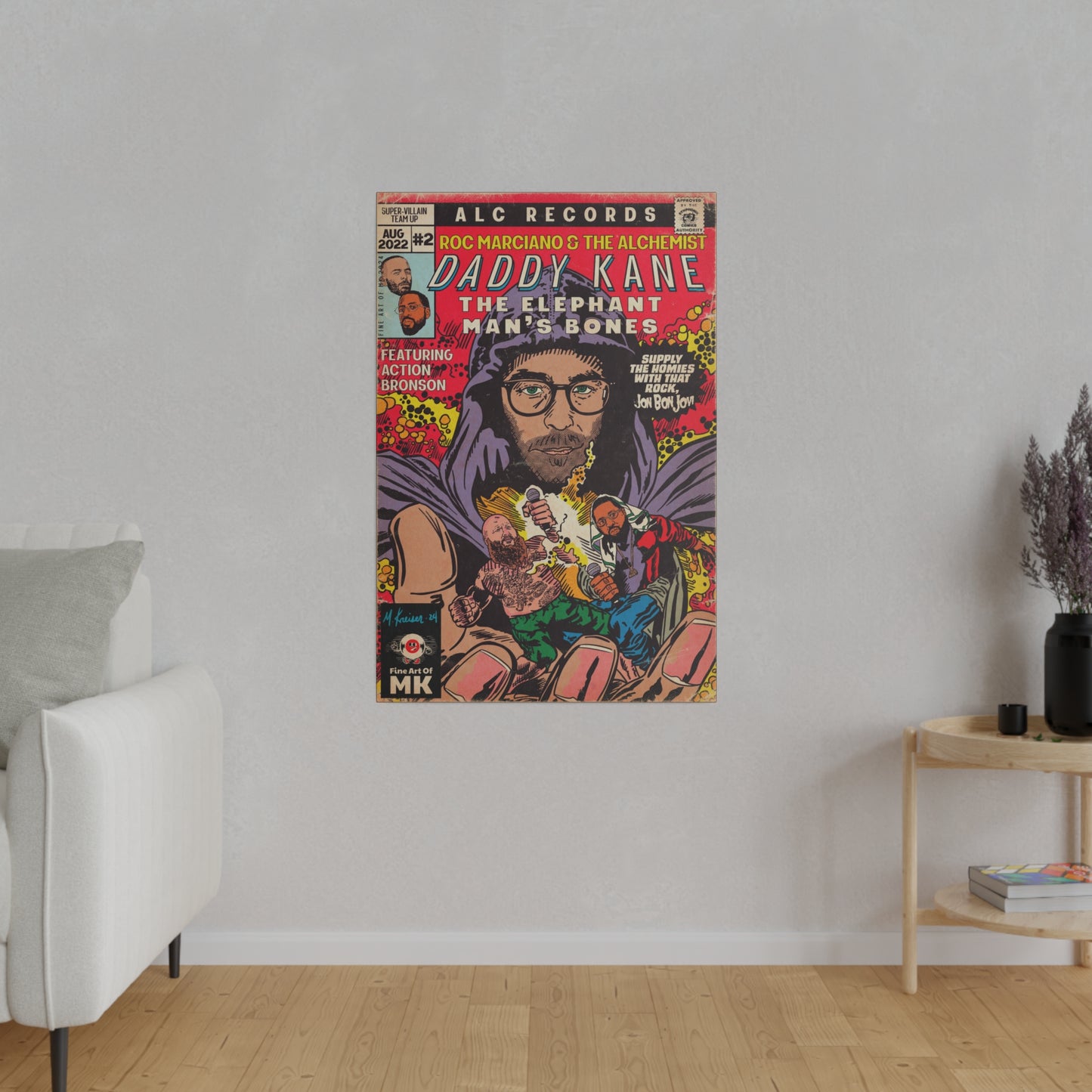 Daddy Kane -  Matte Canvas, Stretched, 0.75"