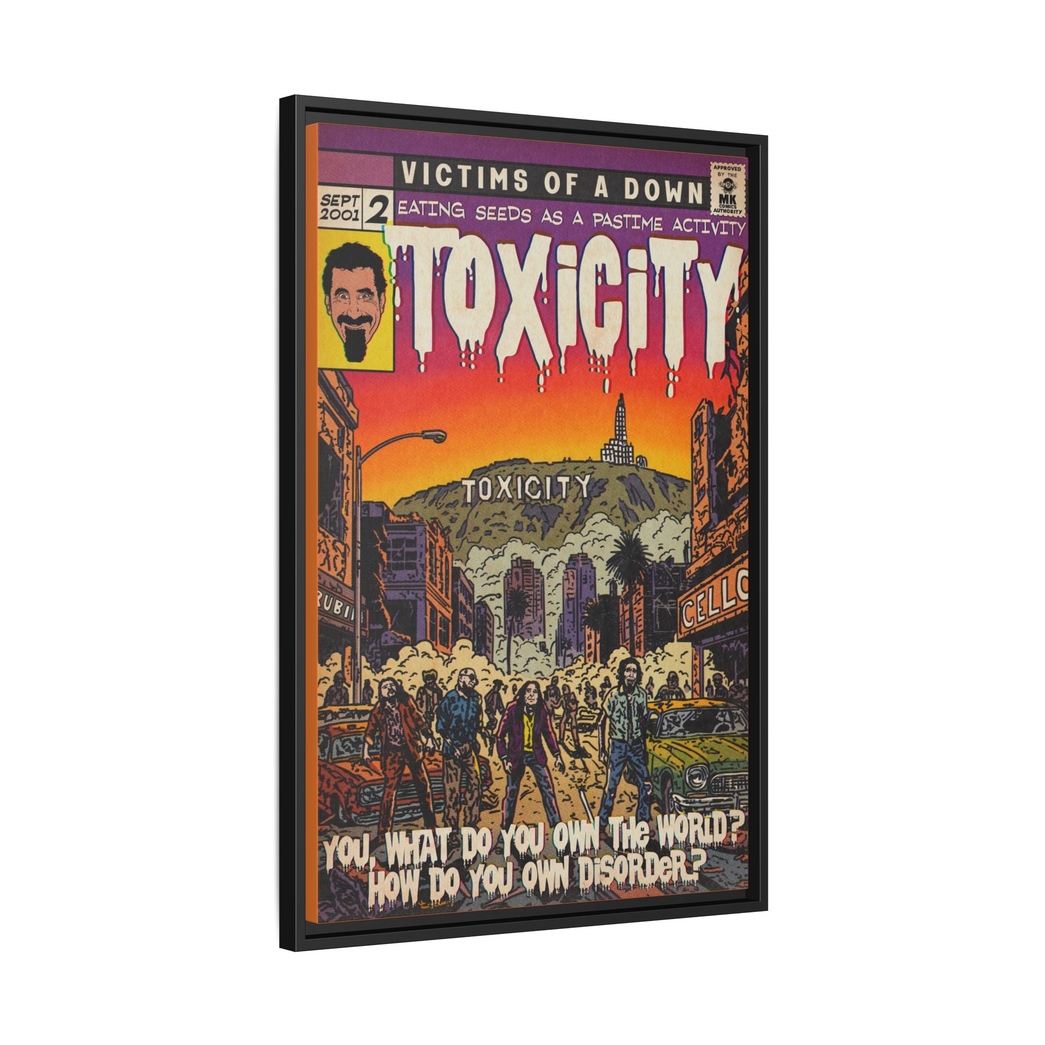 Toxicity - Matte Canvas, Framed (Multi-color)