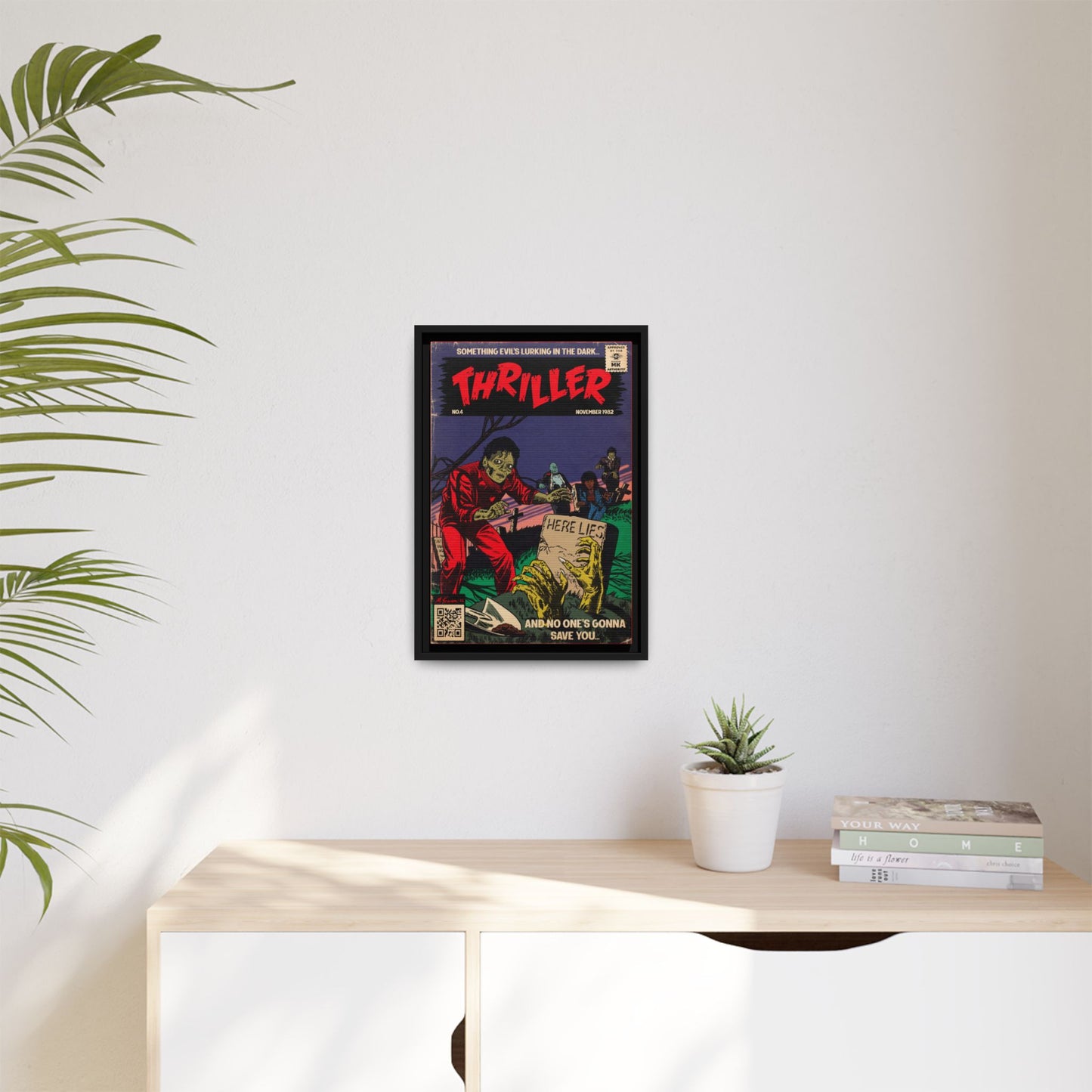Michael Jackson- Thriller - Gallery Canvas Wraps, Vertical Frame