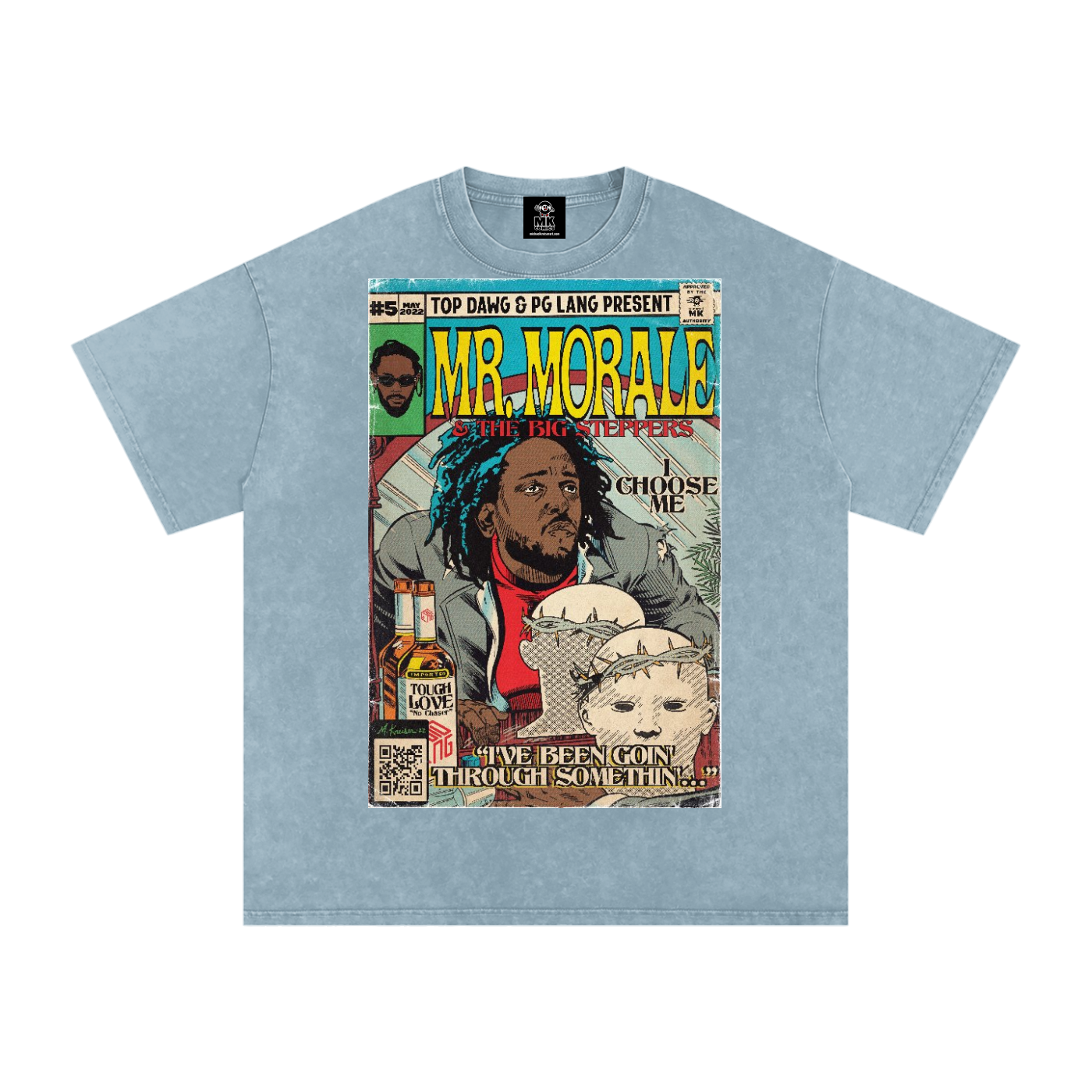Mr. Morale & the Big Steppers - Snow Washed Oversized Cotton T-Shirt