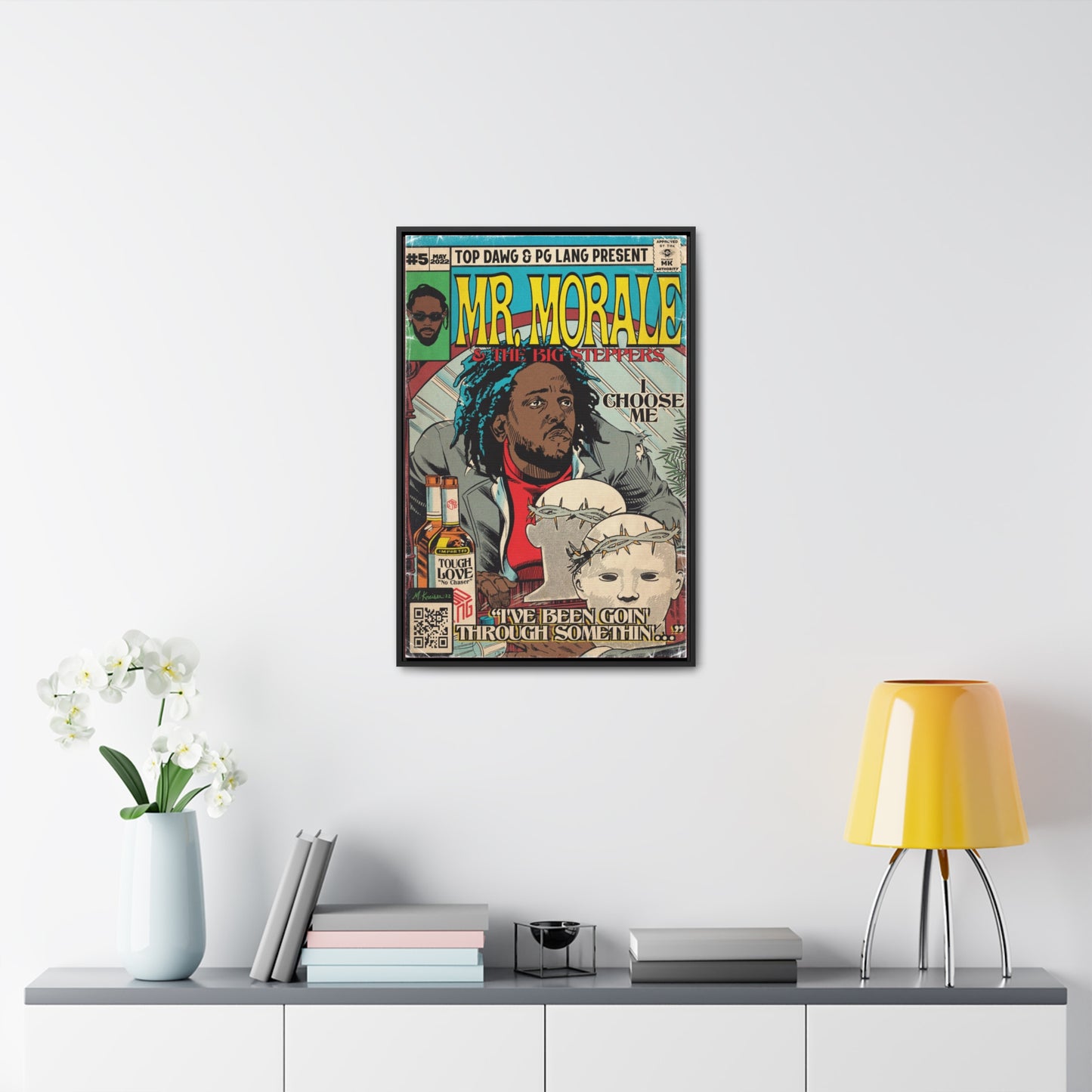 Kendrick Lamar - Mr. Morale & The Big Steppers - Gallery Canvas Wraps, Vertical Frame