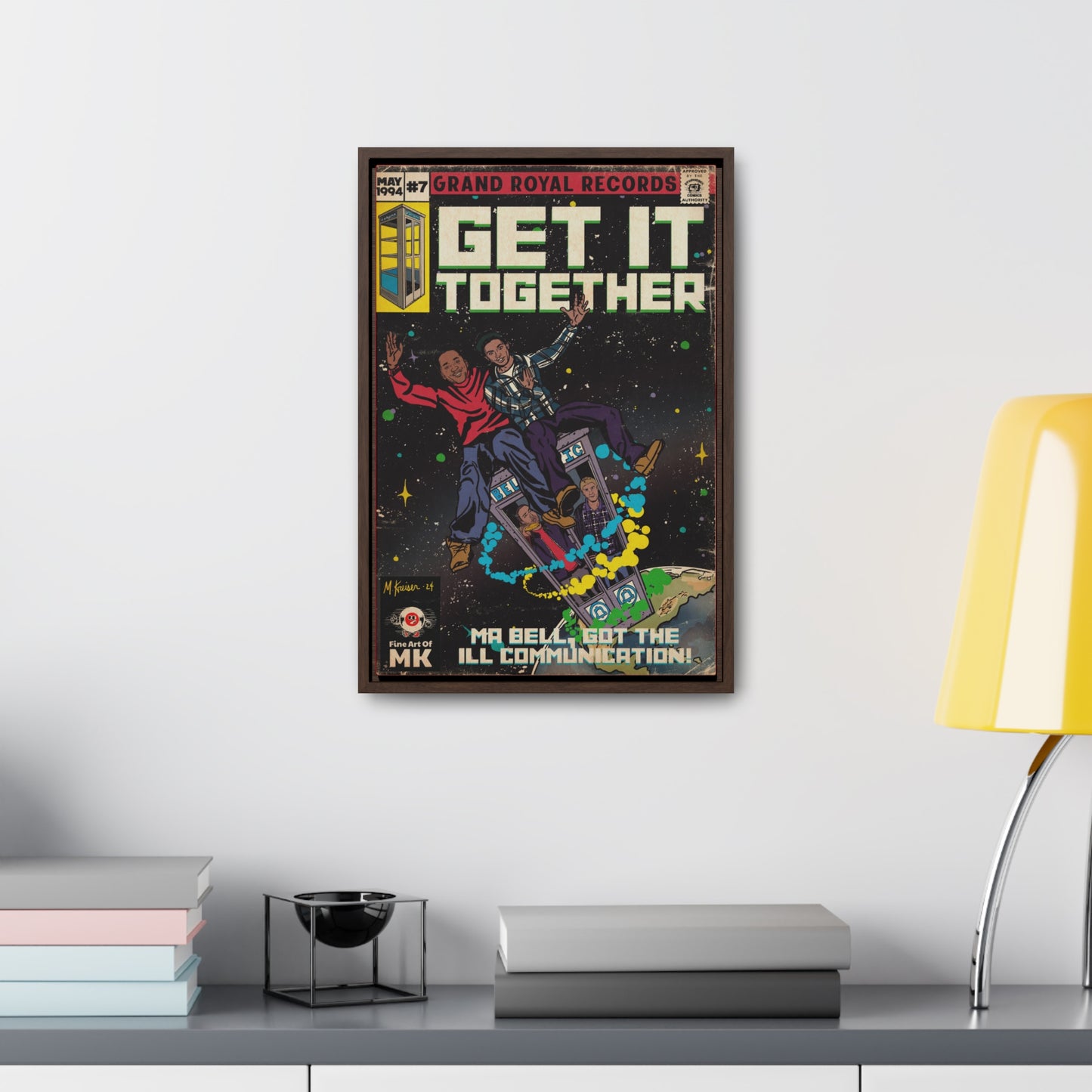 Beastie Boys & Q-Tip - Get it Together - Gallery Canvas Wraps, Vertical Frame