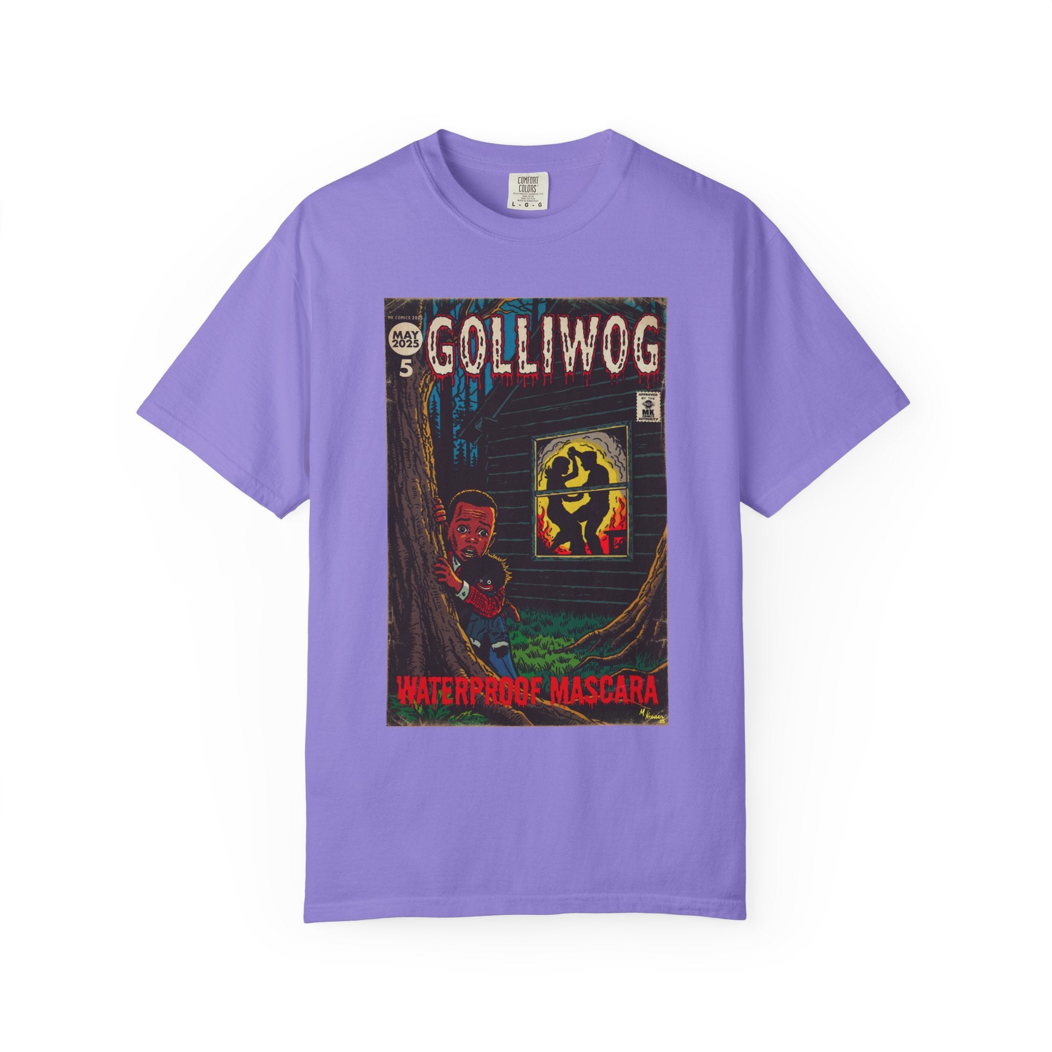 Waterproof Mascara - Golliwog - Unisex Garment-Dyed T-shirt